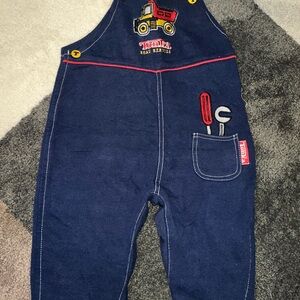 Vintage Tonka Kids Blue Overalls